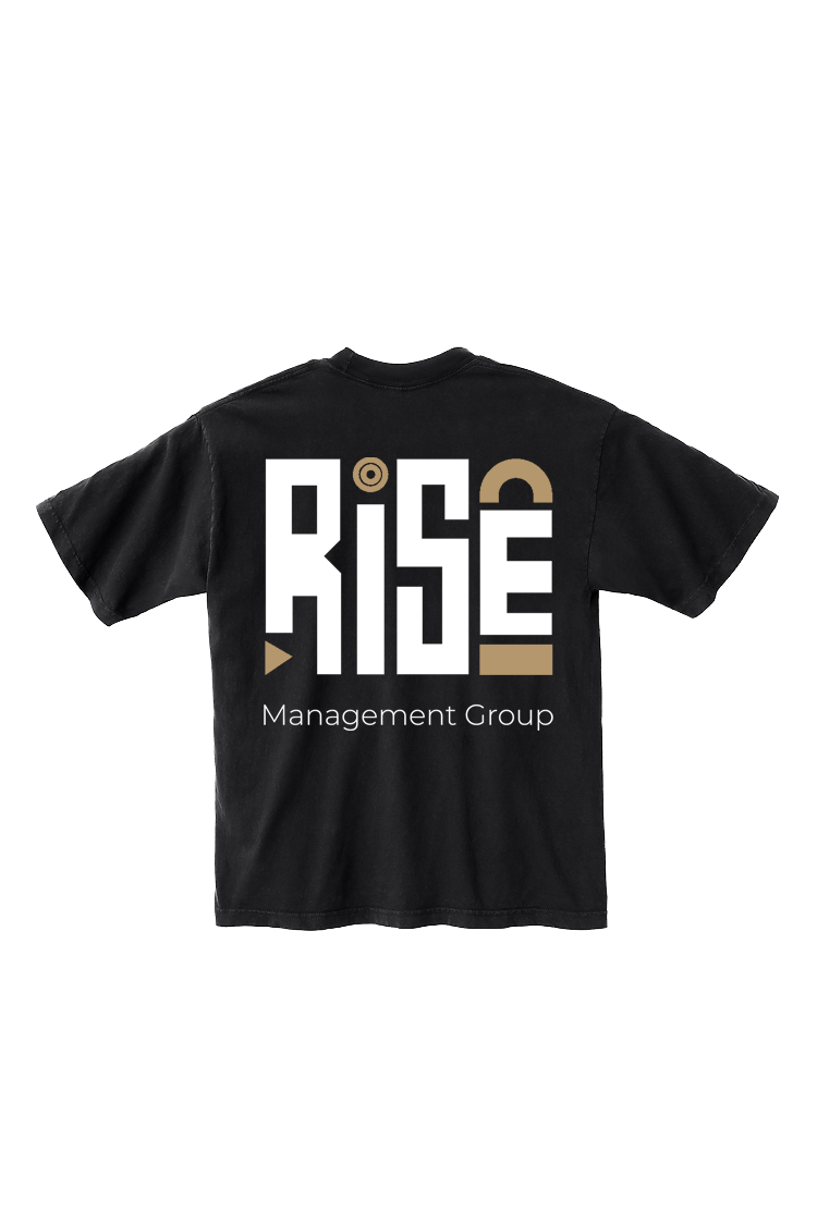 Black RISE Heavyweight Tee